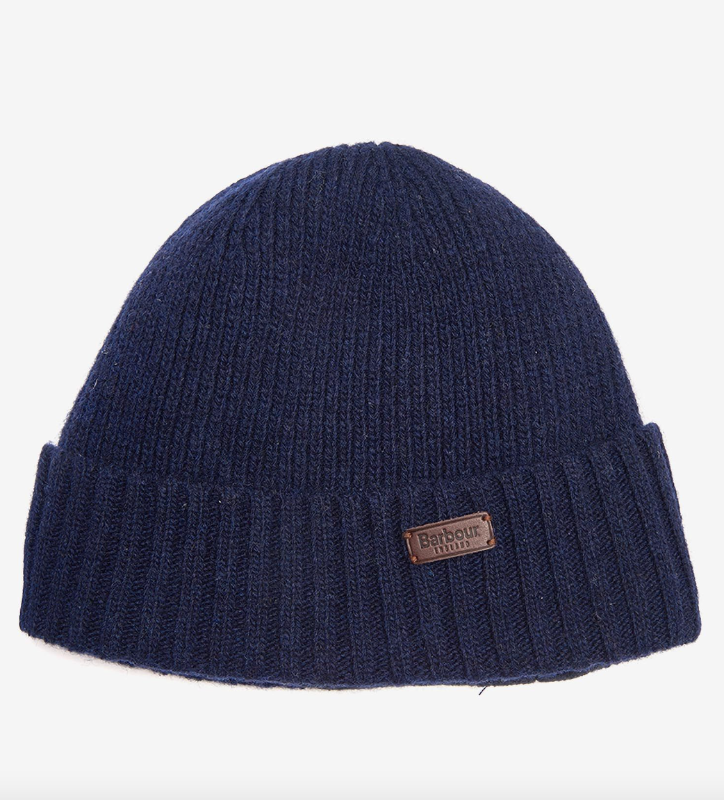 Barbour Lue Ull Marineblå med skinnmerke