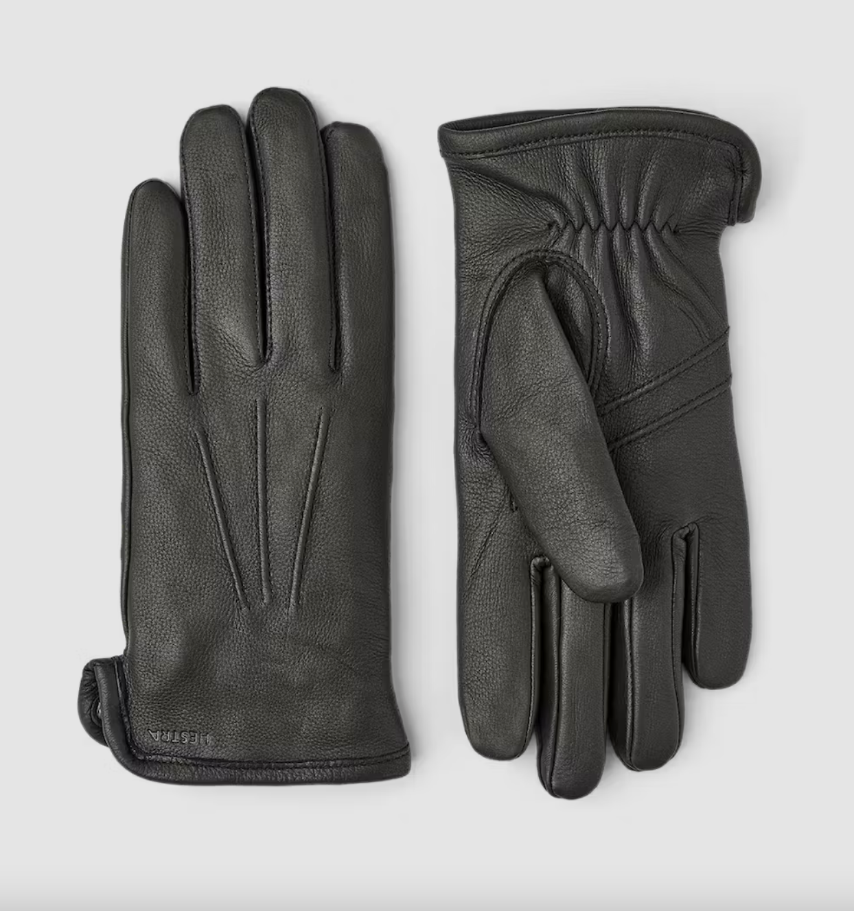 Hestra Skinnhanske med Ullfór Andrew Svart 1 par