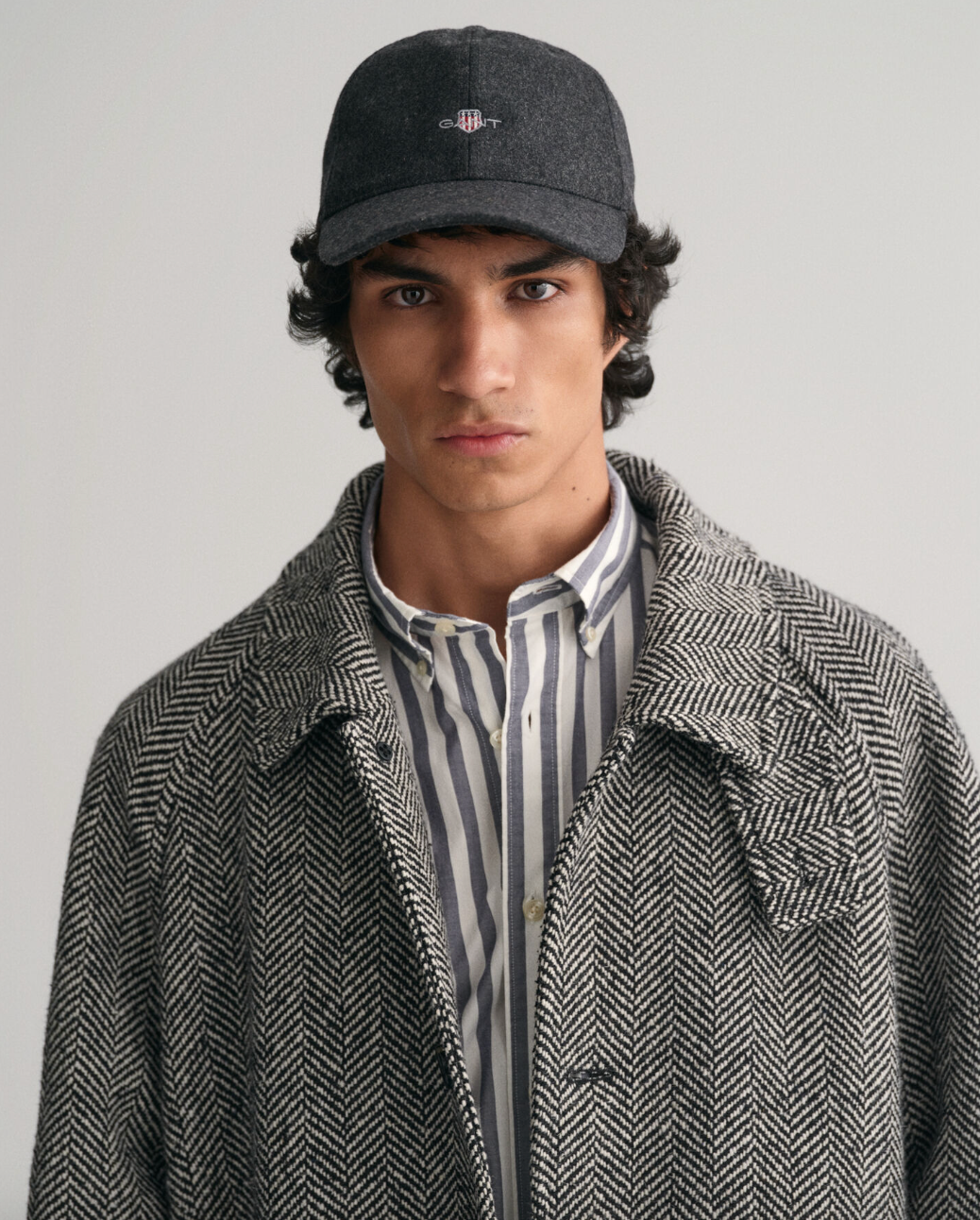 Gant Caps Ull Grå Herre på modell