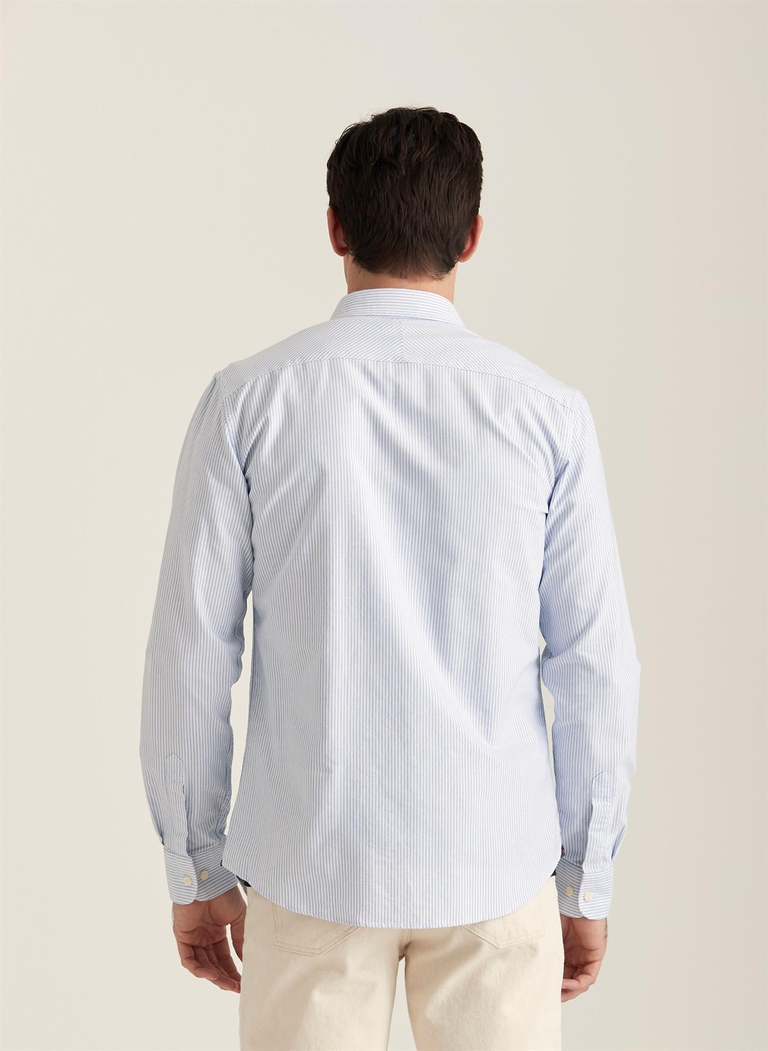 Morris Skjorte Oxford Button Down Striper