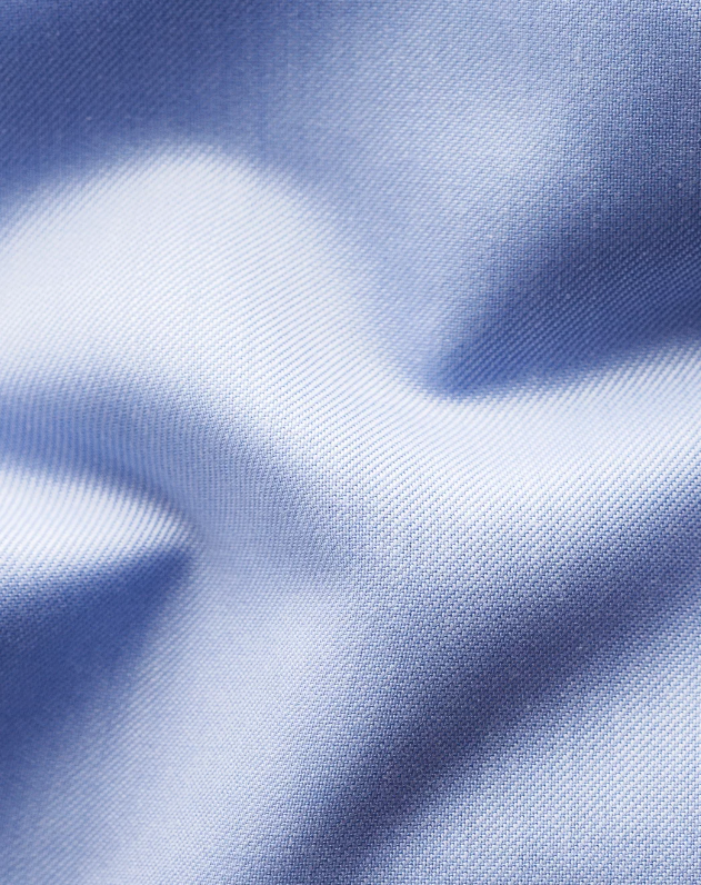 Eton Skjorte Slim Fit Bomull Lyseblå stoff