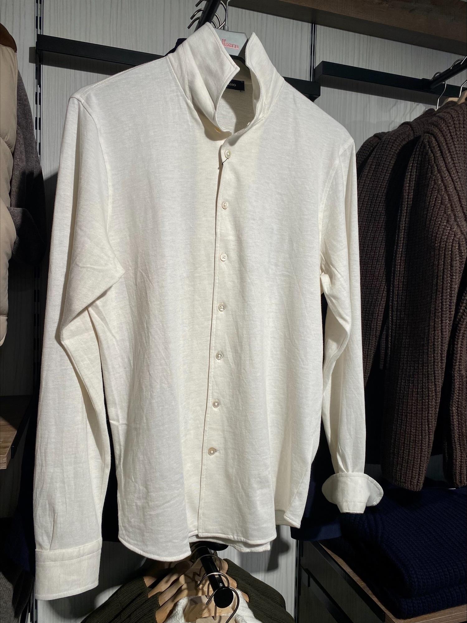 Gran Sasso Skjorte Bomull/Cashmere Offwhite herre