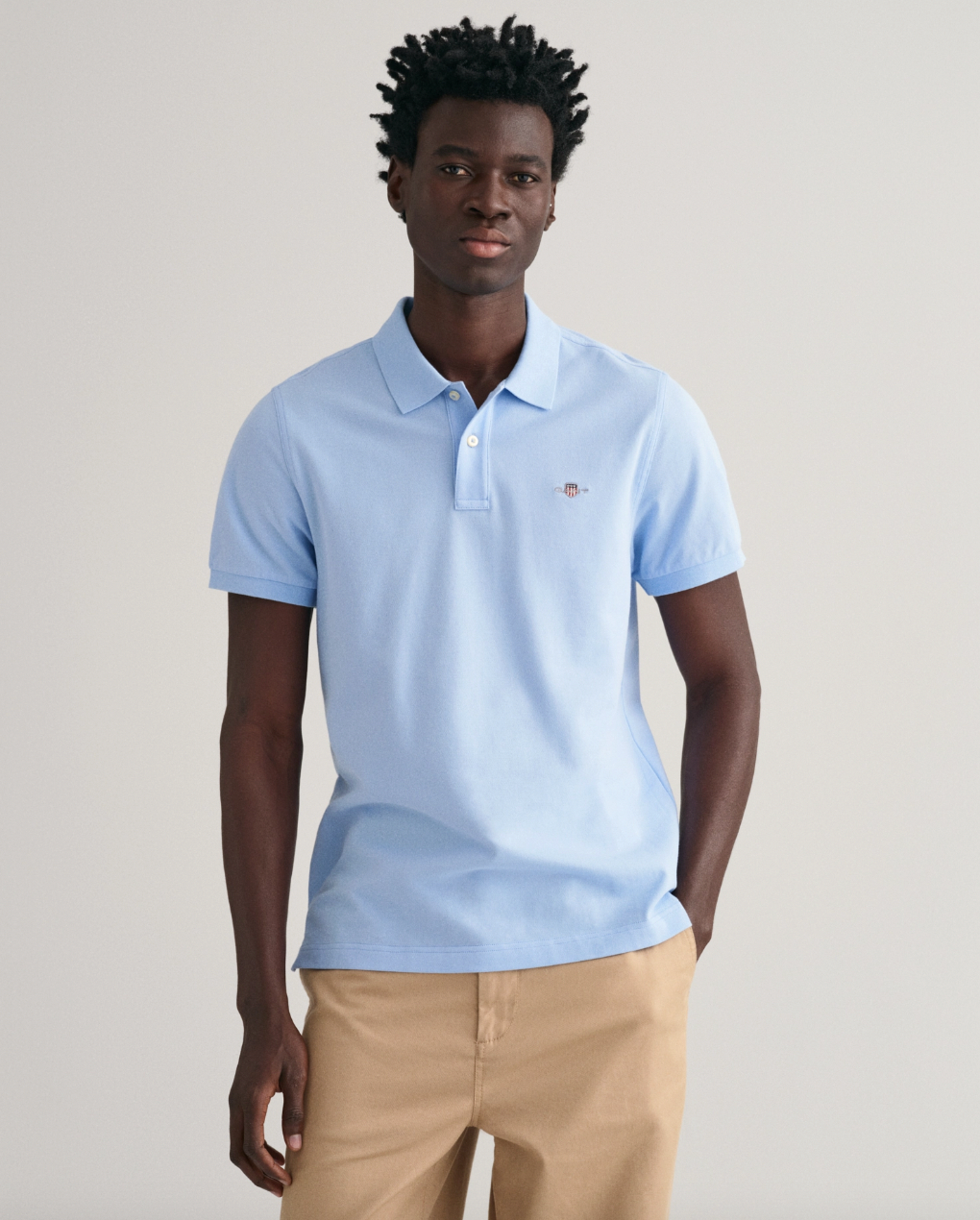 Gant Original Pique Bomull Lyseblå
