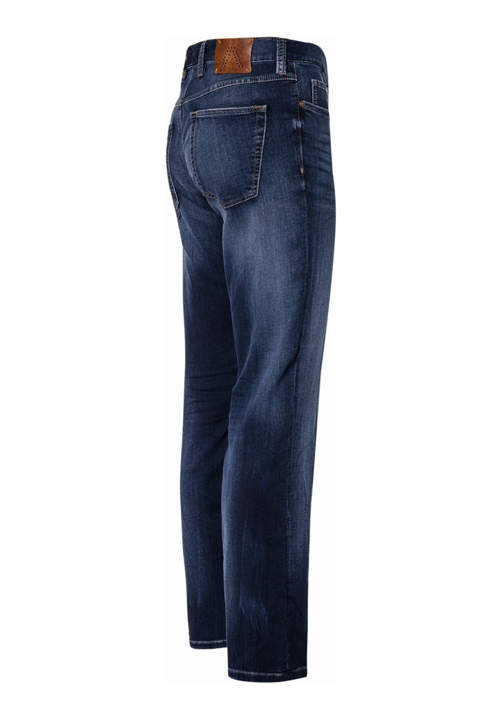 Alberto Jeans Pipe Cosy Jeans Regular Fit Blå fra siden