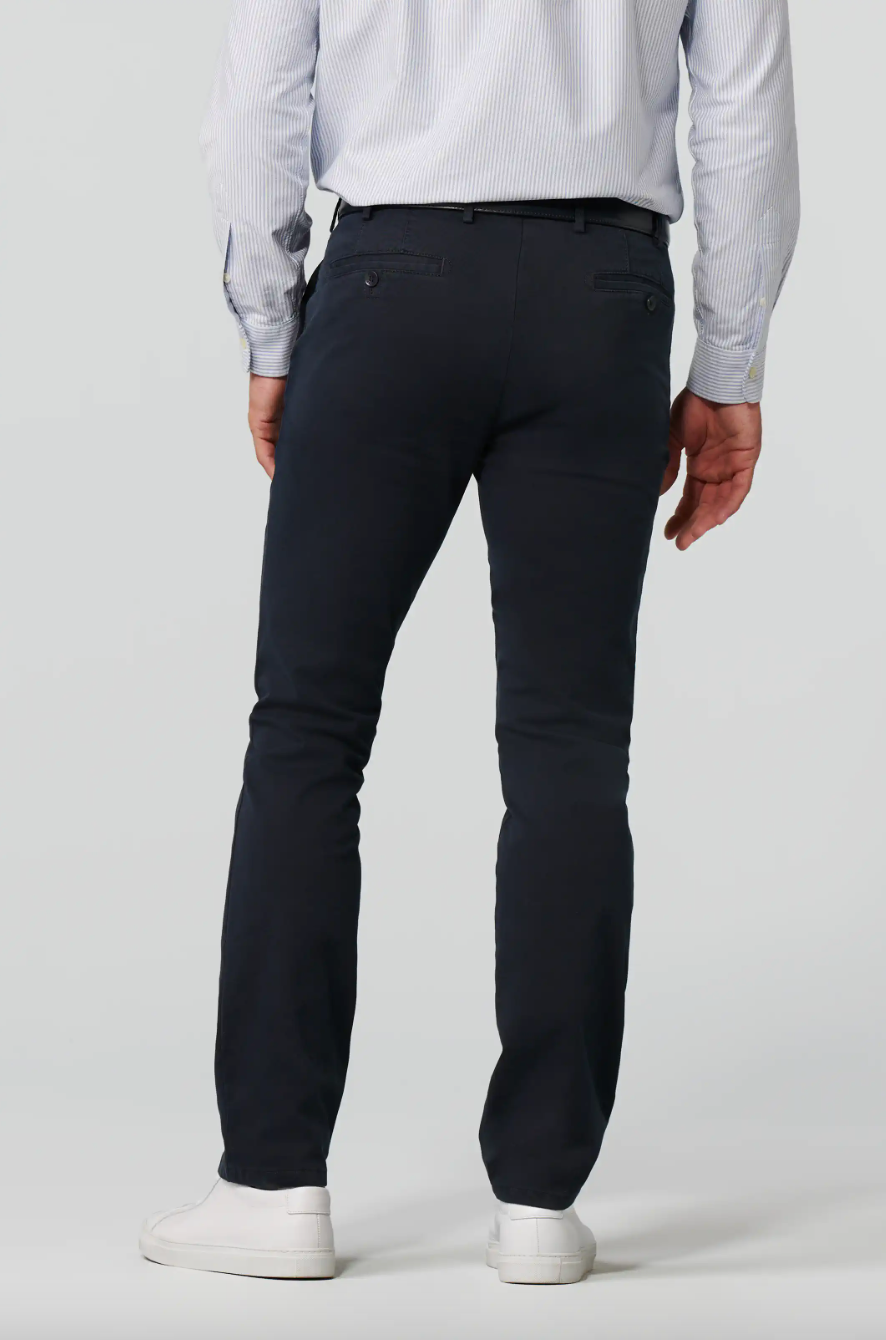 Meyer Chinos Roma Bomull Marineblå