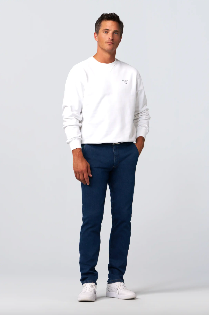 Meyer Chino Roma Denim Blå