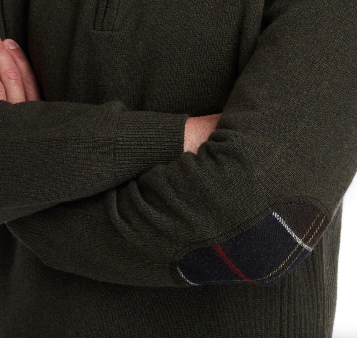 Barbour Holden Half Zip Ull Grønn