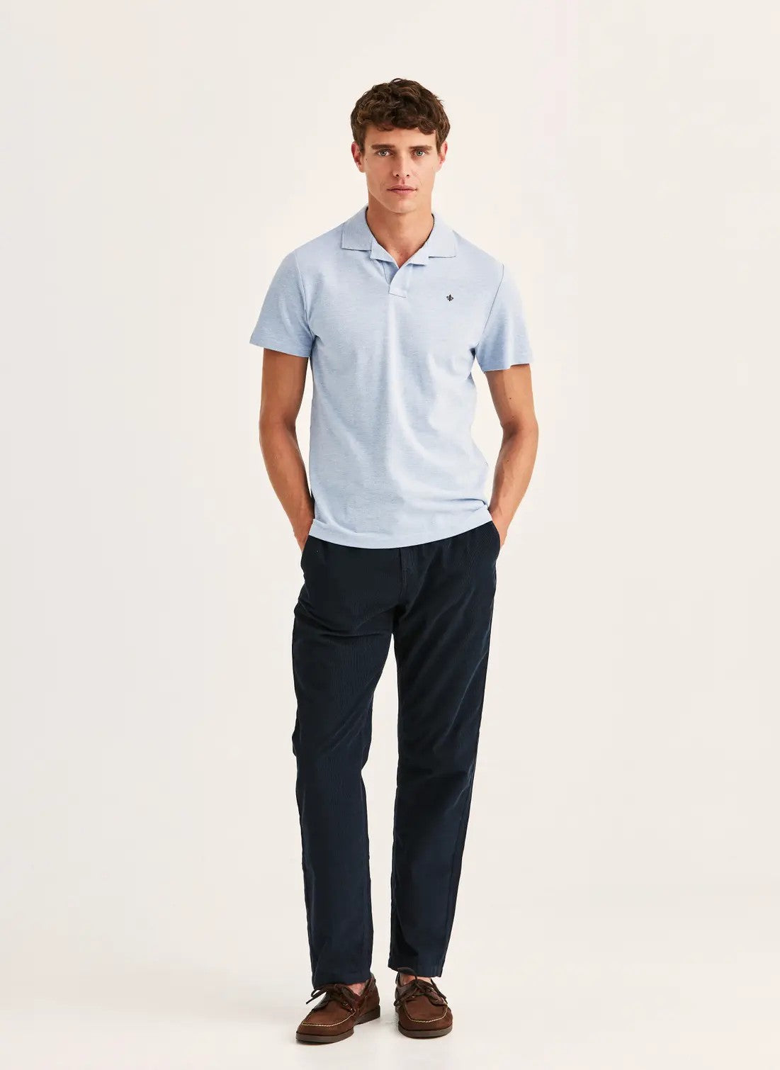 Morris Dylan  Pique Bomull Lyseblå