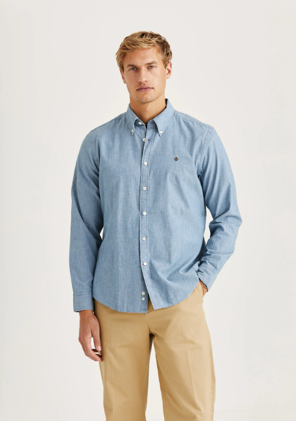 Morris Chambray Skjorte Slim Fit