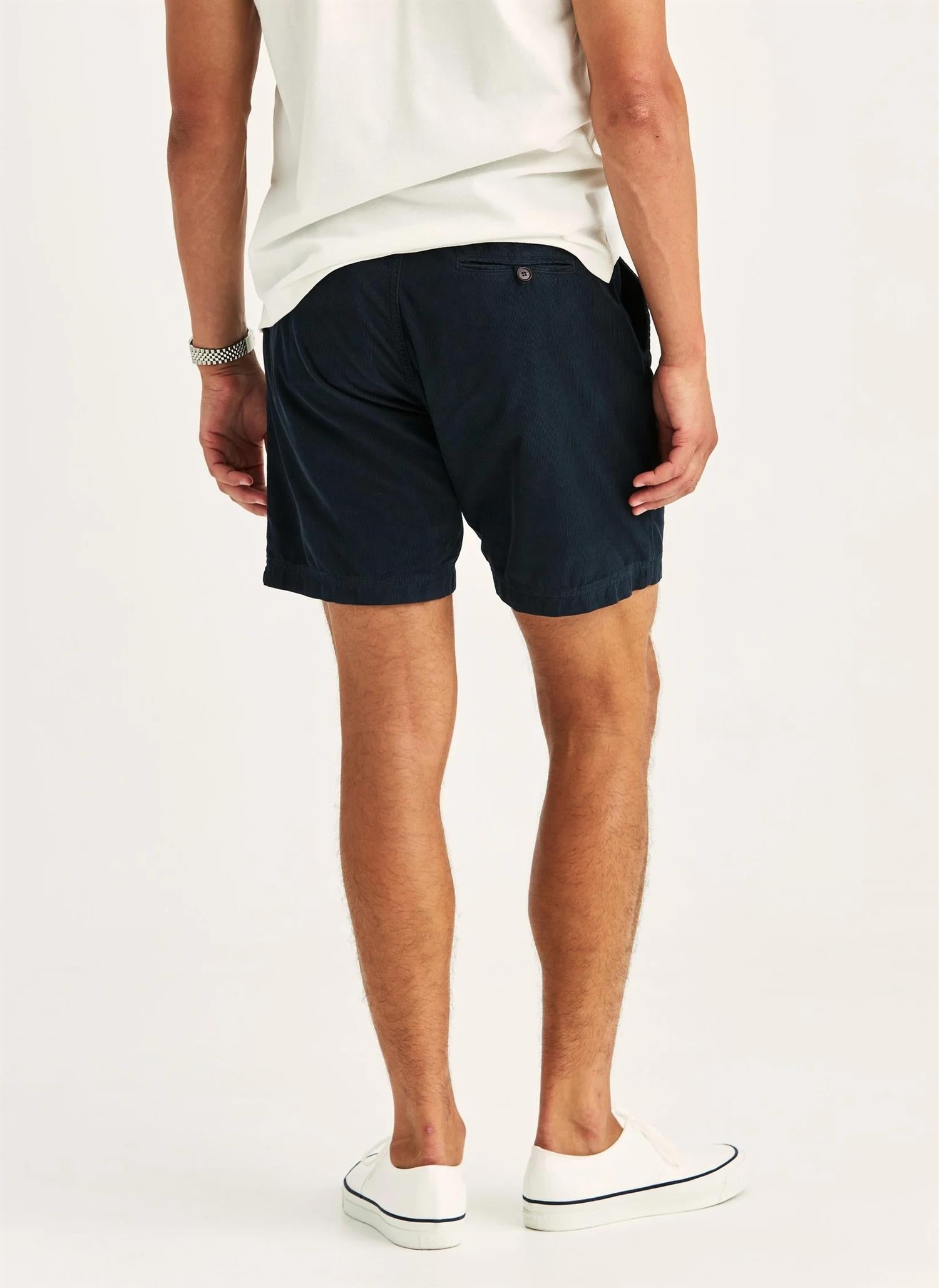 Morris Fenix Cord Shorts Bomull Marine