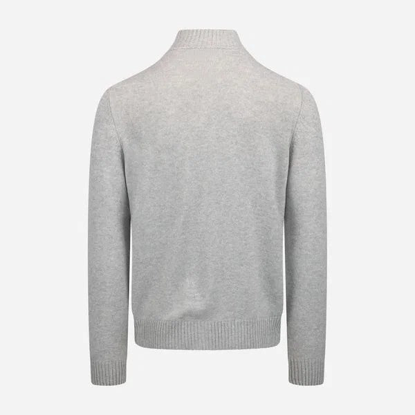 Gran Sasso Full-Zip Cardigan Merino/Kashmir Lysegrå
