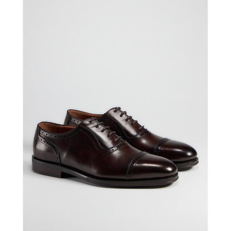 TGA Dressko Oxford Toecap Brogue Mørk Brun
