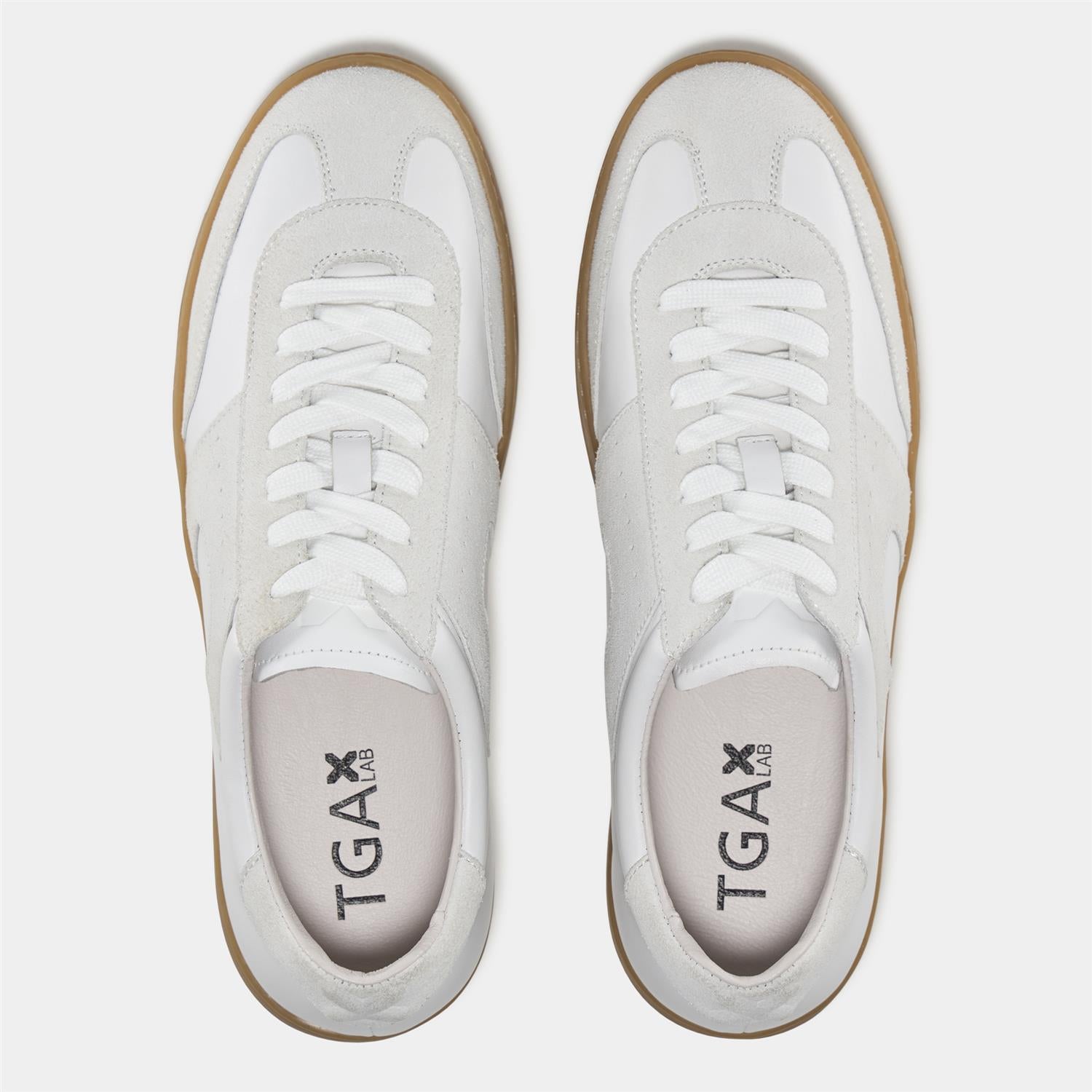 TGA X LAB Sneaker Skinn Hvit