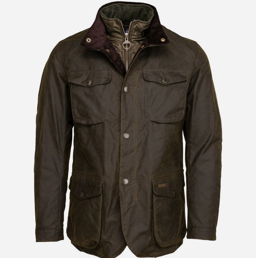 Barbour Ogston Wax Ytterjakke Grønn