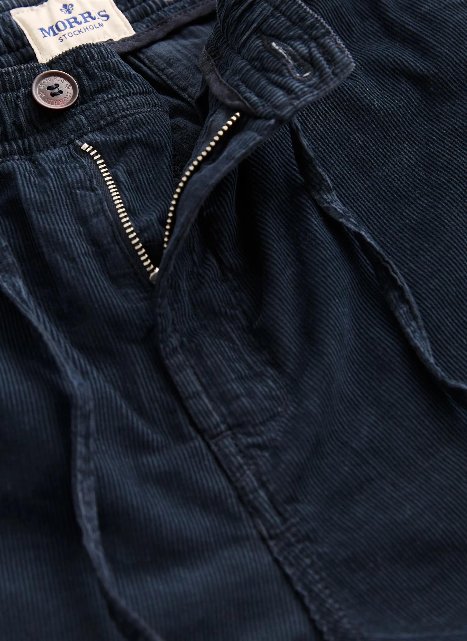 Morris Fenix Cord Shorts Bomull Marine