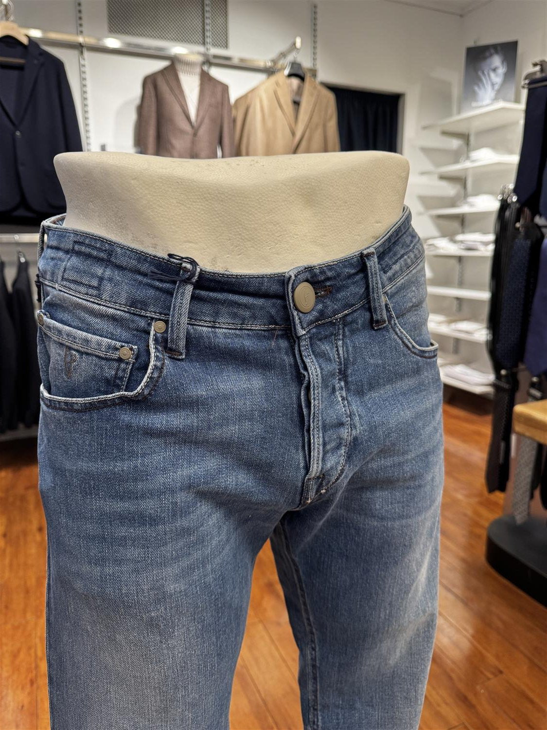 HandPicked Orvieto Jeans Blå