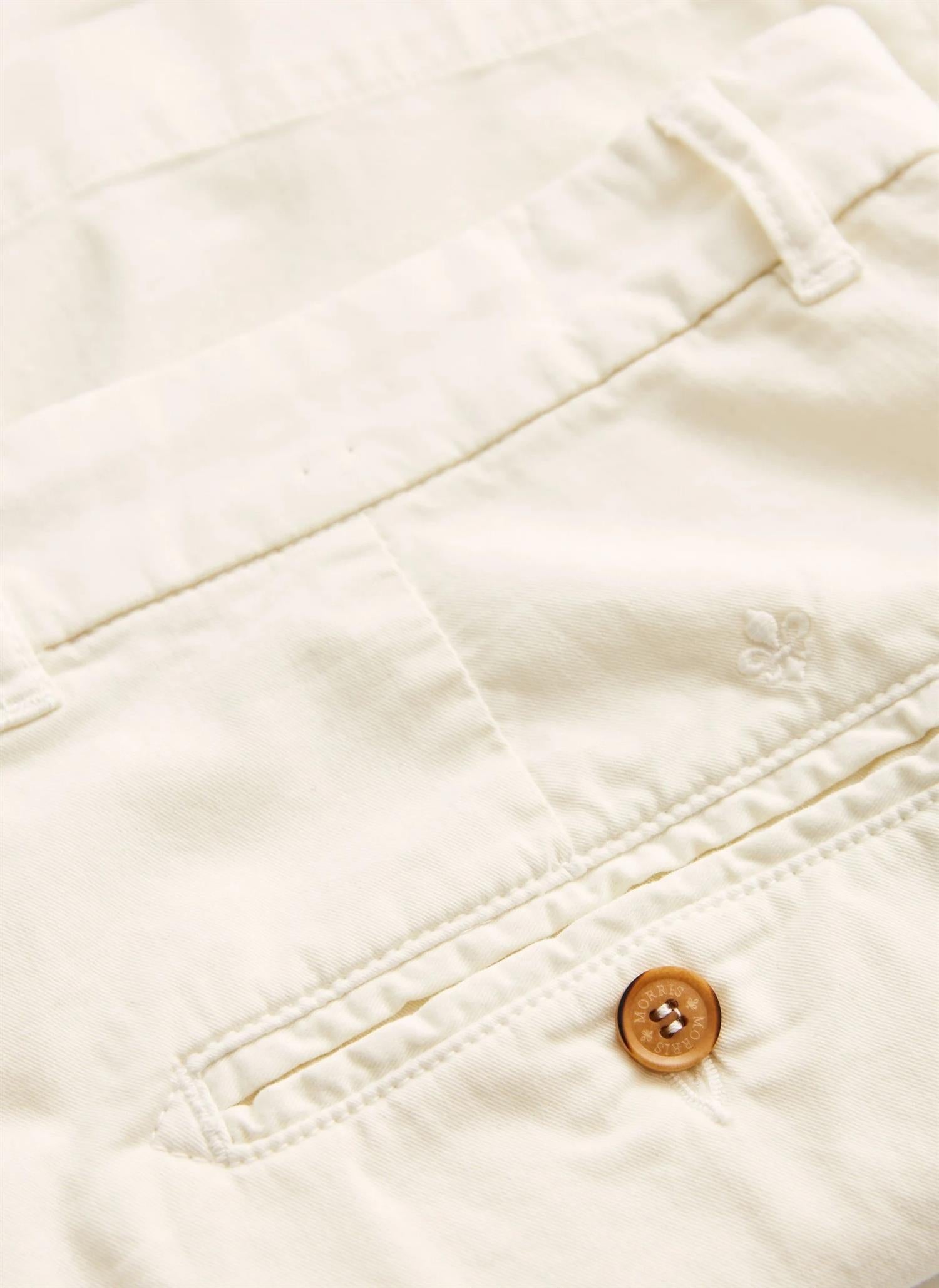 Morris Jeffrey Chino Shorts Bomull Kremhvit