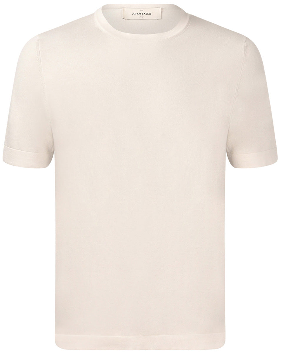Gran Sasso T-skjorte M/Stretch Bomull Beige