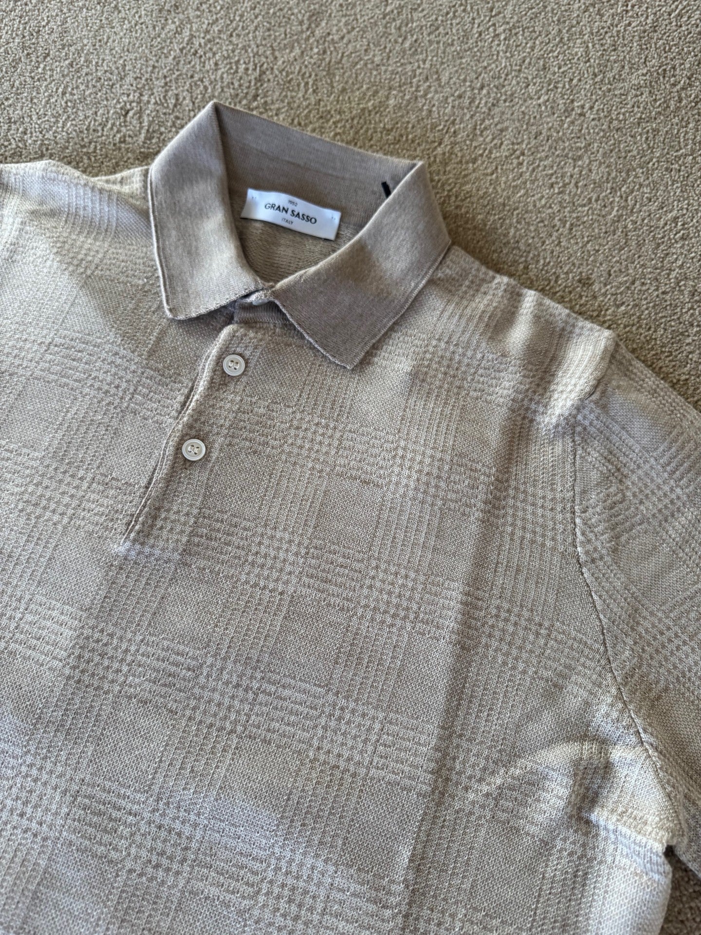Gran Sasso L/Erm Polo Ruter Beige