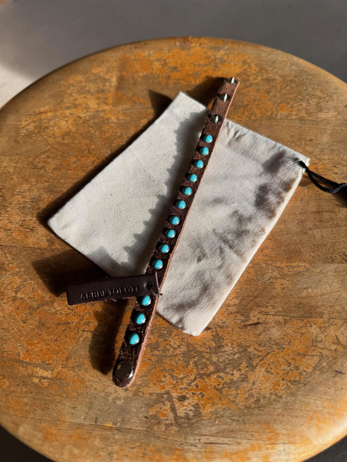 Alberto Luti Western Armbånd Small Stone Turkis