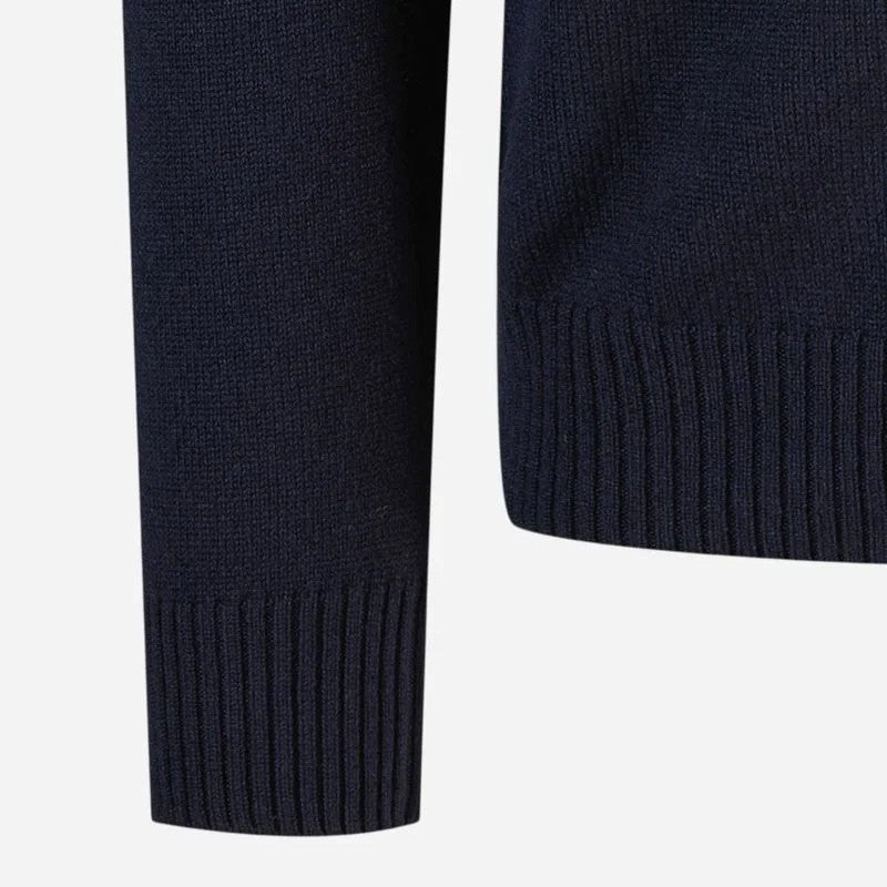 Gran Sasso Full-Zip Cardigan Merino/Kashmir Marine