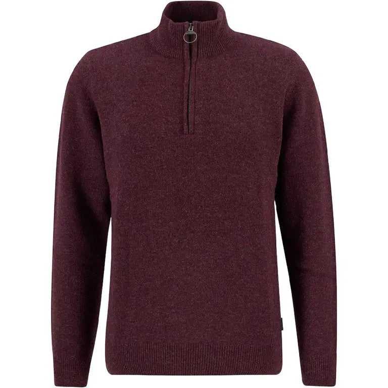 Barbour Holden Half Zip Ull Burgunder