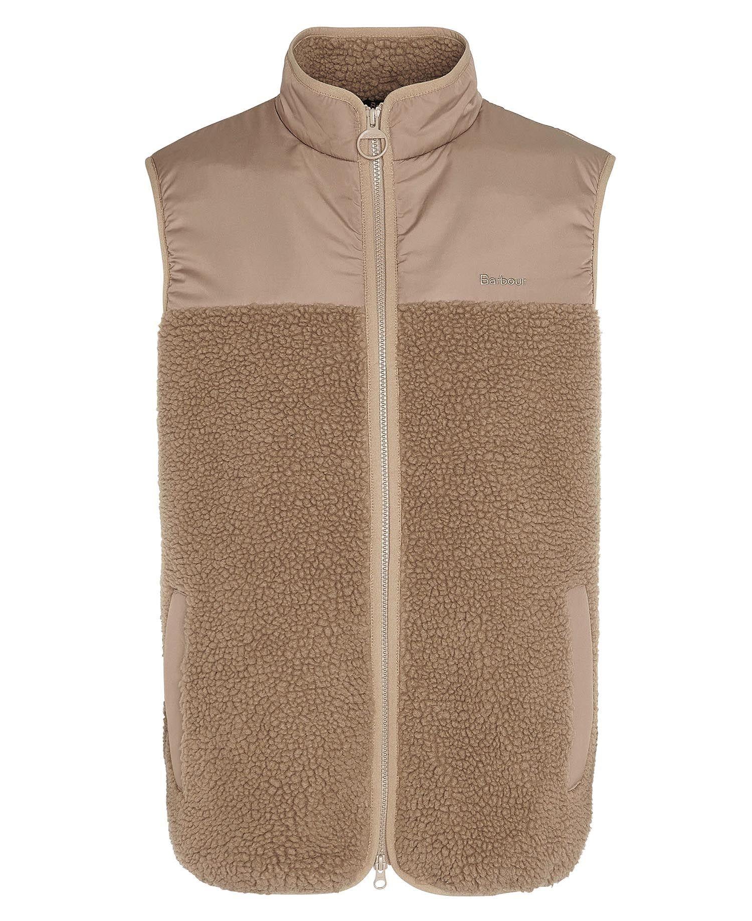 Barbour Newlan Fleece Vest Mørk Beige