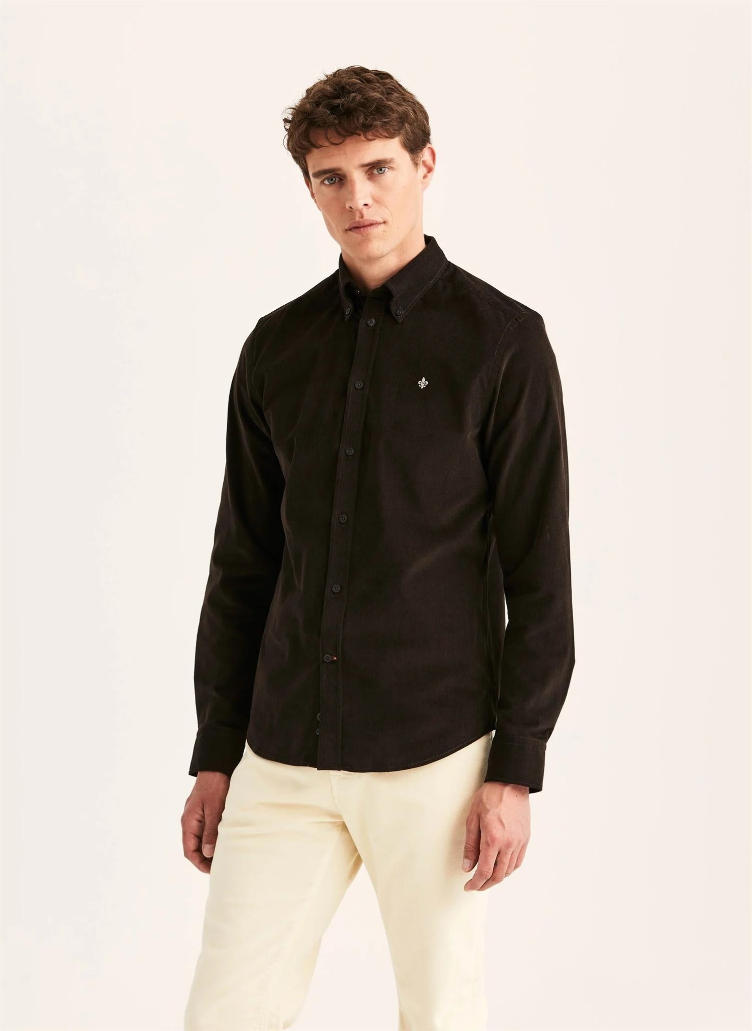 Morris Douglas Cord Skjorte brun
