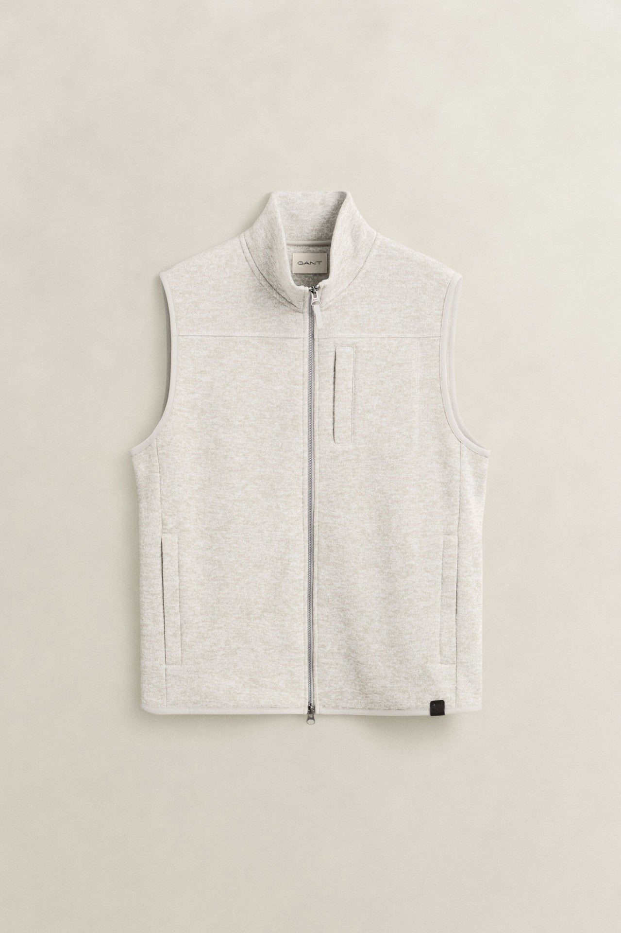 Gant Zipped Fleece Vest Grå