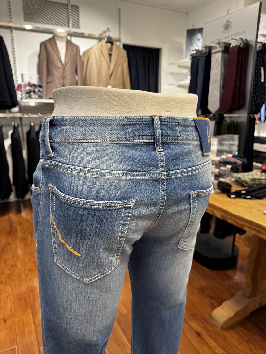 HandPicked Orvieto Jeans Lyseblå