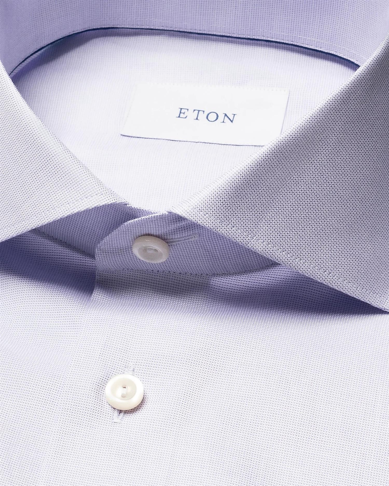 Eton Skjorte Contemporary Oxford Lyselilla