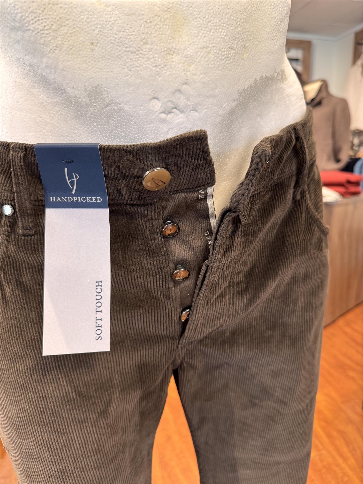 HandPicked Ravello Kordfløyel 5-Pocket Brun
