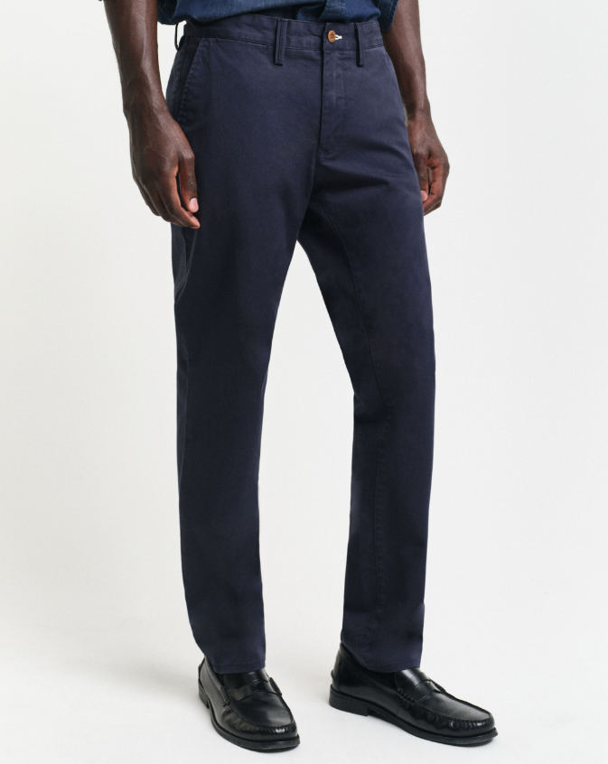 Gant Chinos Bomull Slim Marine