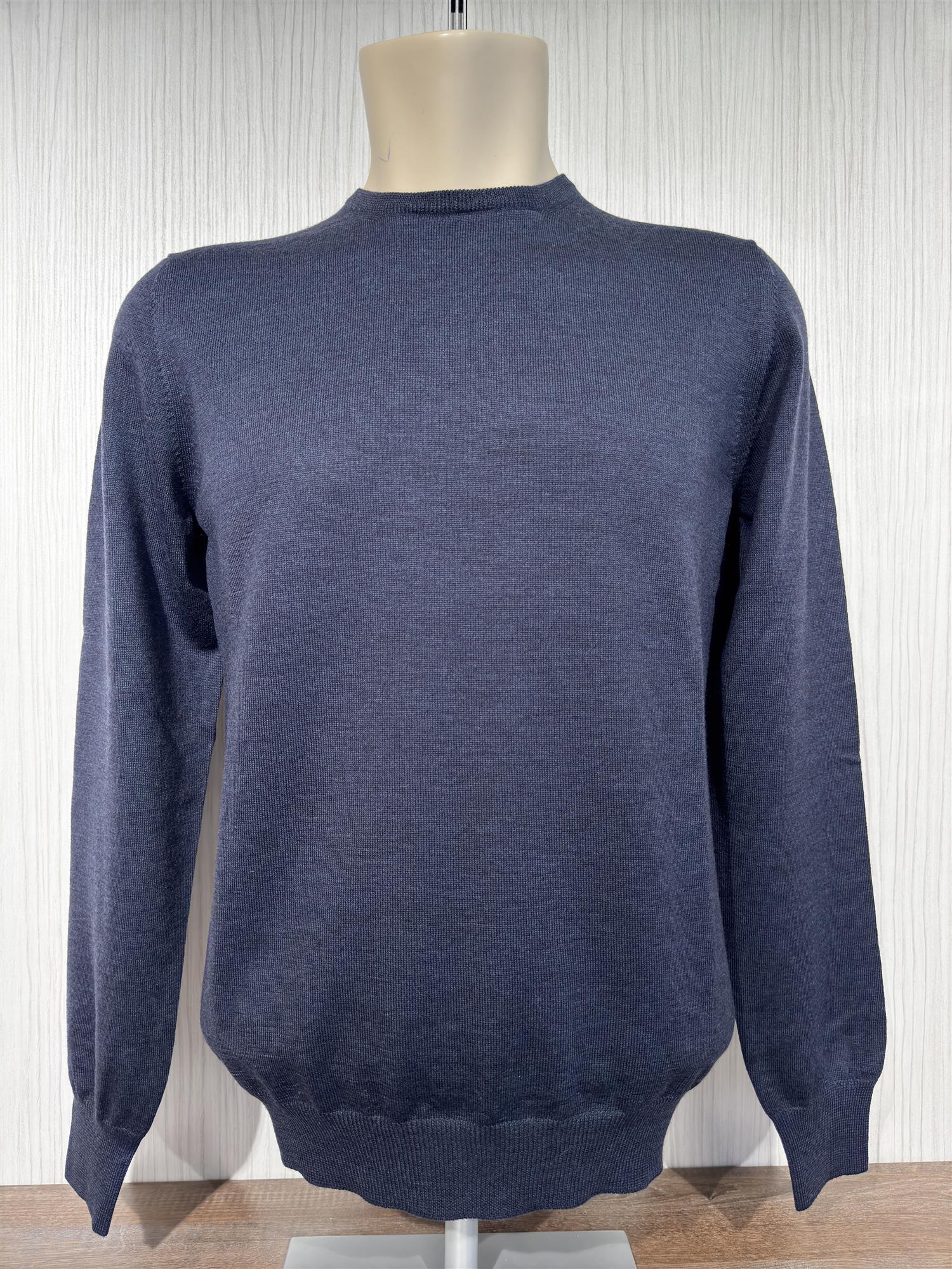 Gran Sasso Genser Pullover Merino Mørkeblå