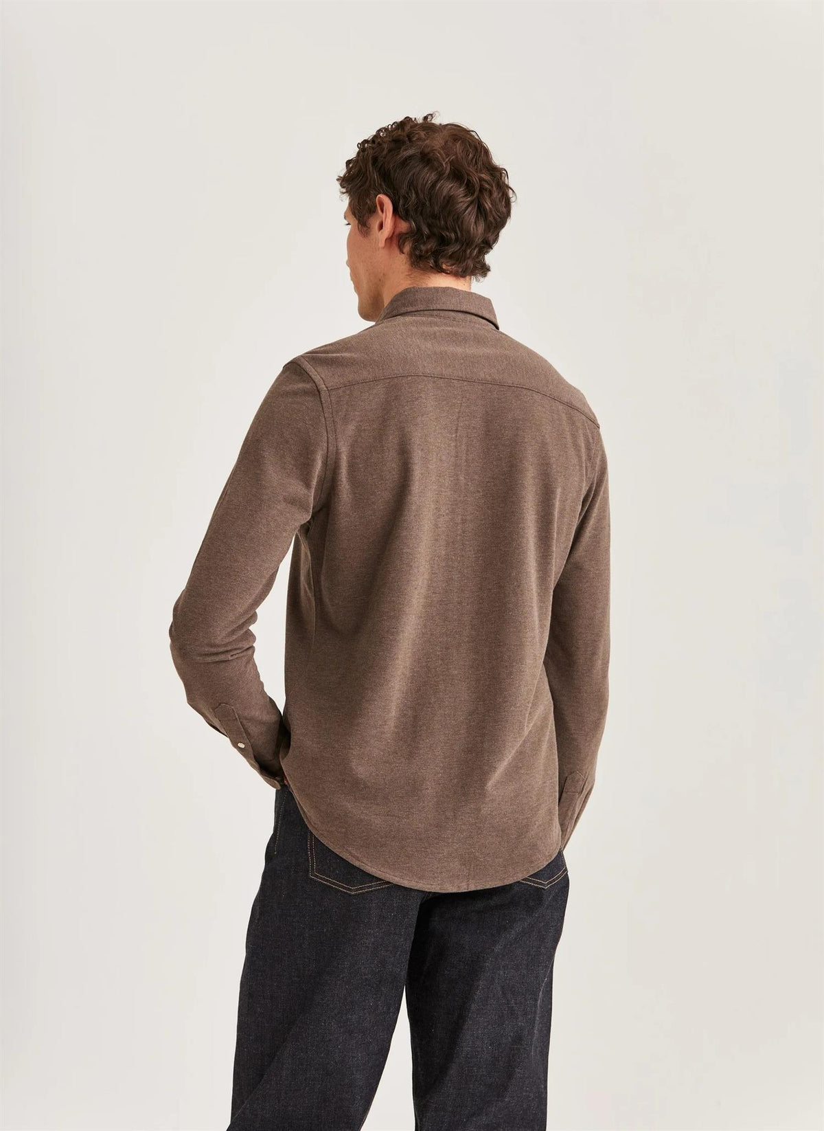 Morris Camden Pique Skjorte Brun