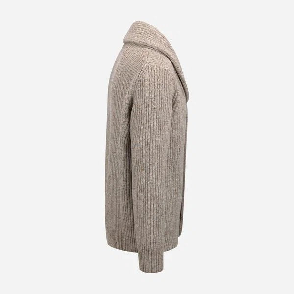 Gran Sasso Donegal Shawl Cardigan Beige