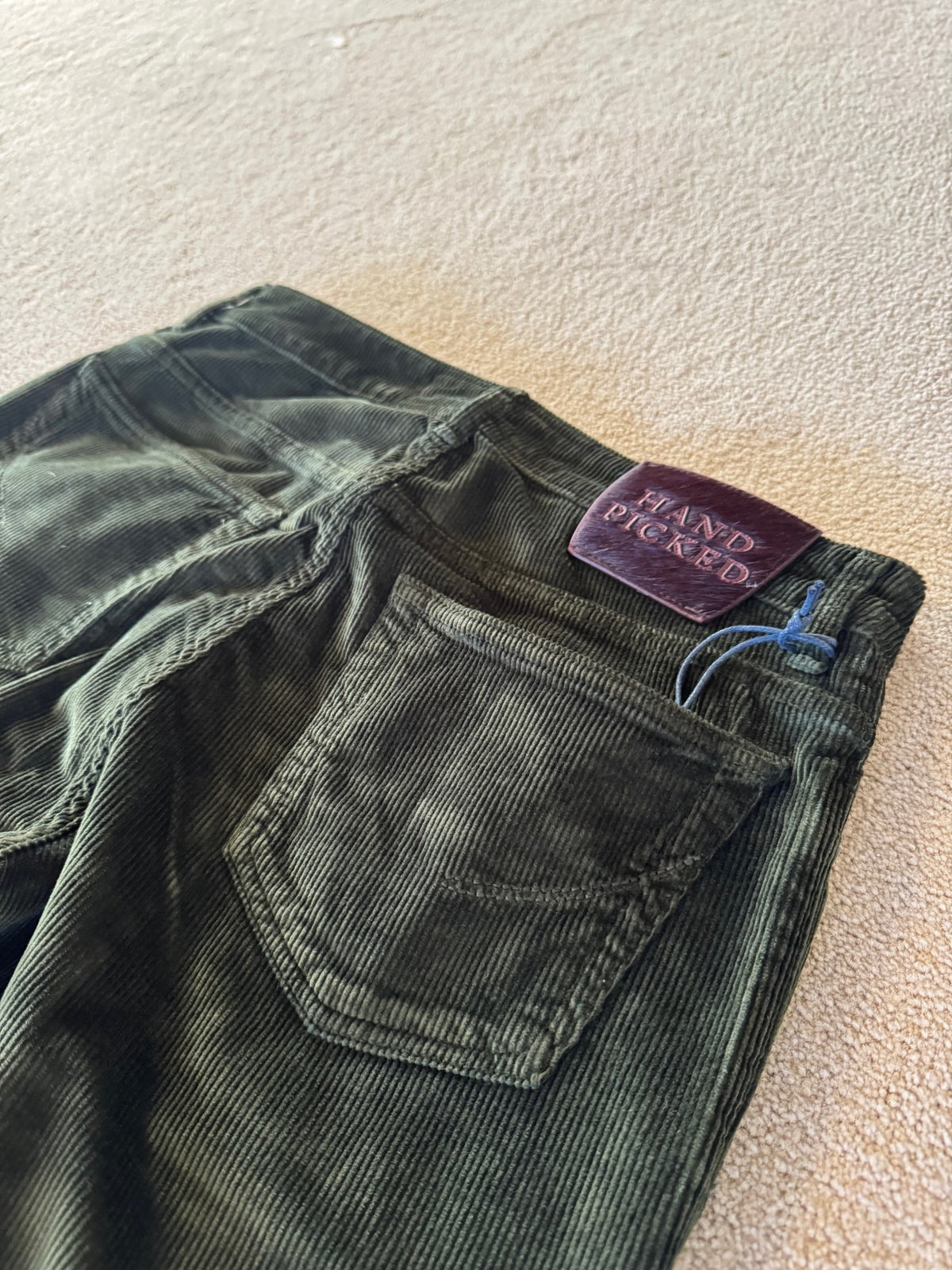 HandPicked Ravello Cord 5-Pocket Grønn