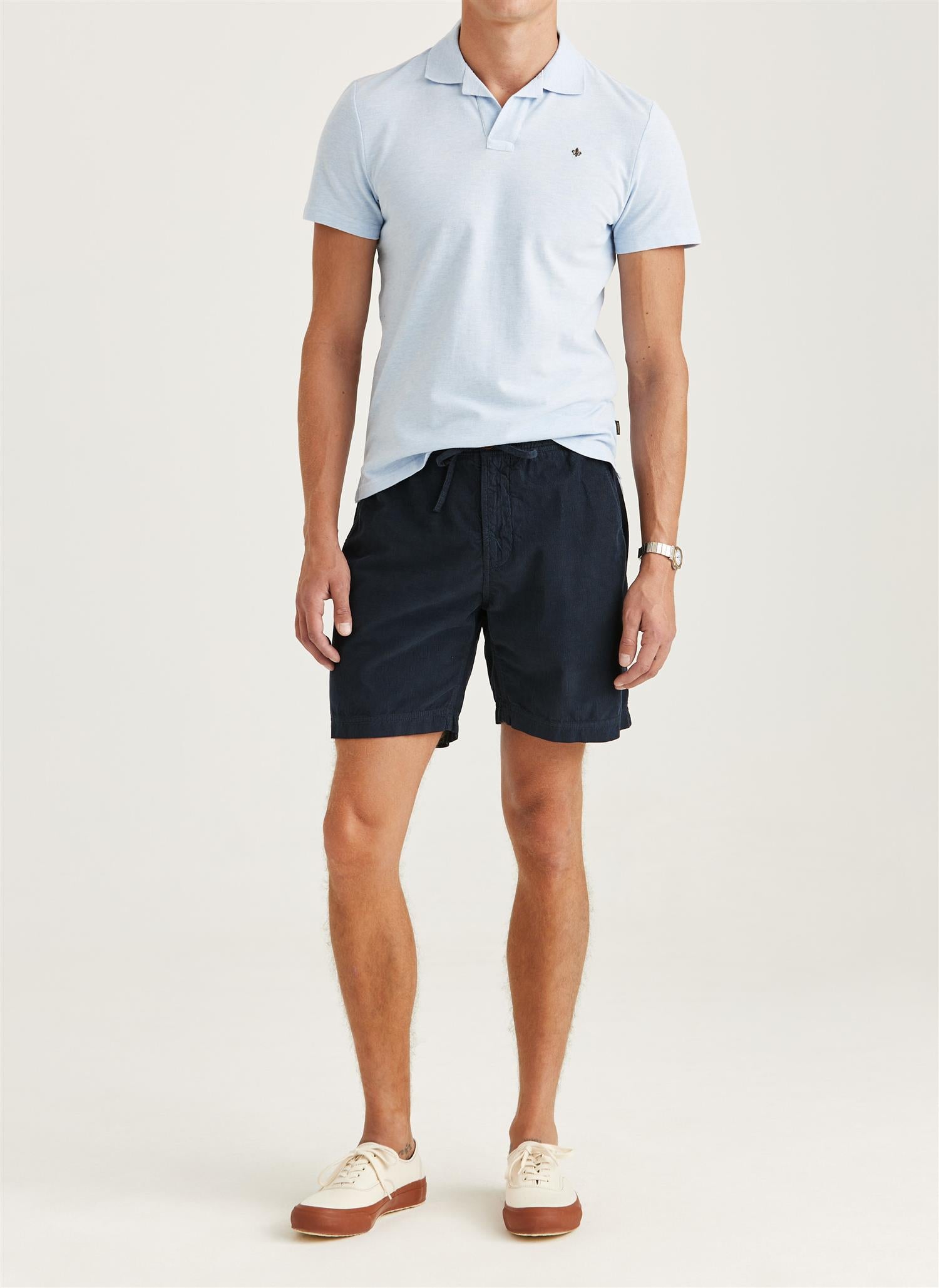 Morris Fenix Cord Shorts Bomull Marine