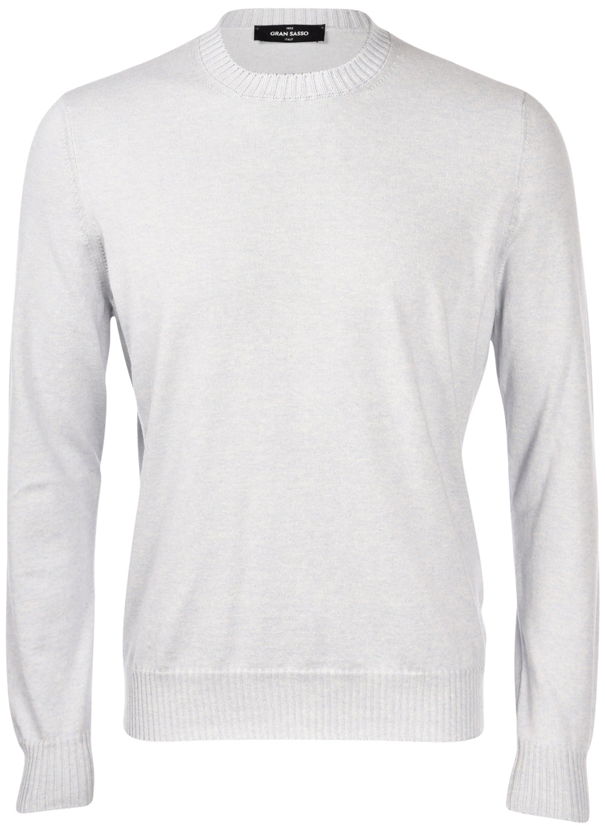 Gran Sasso Pullover M/Ribb Bomull/Kashmir Grå