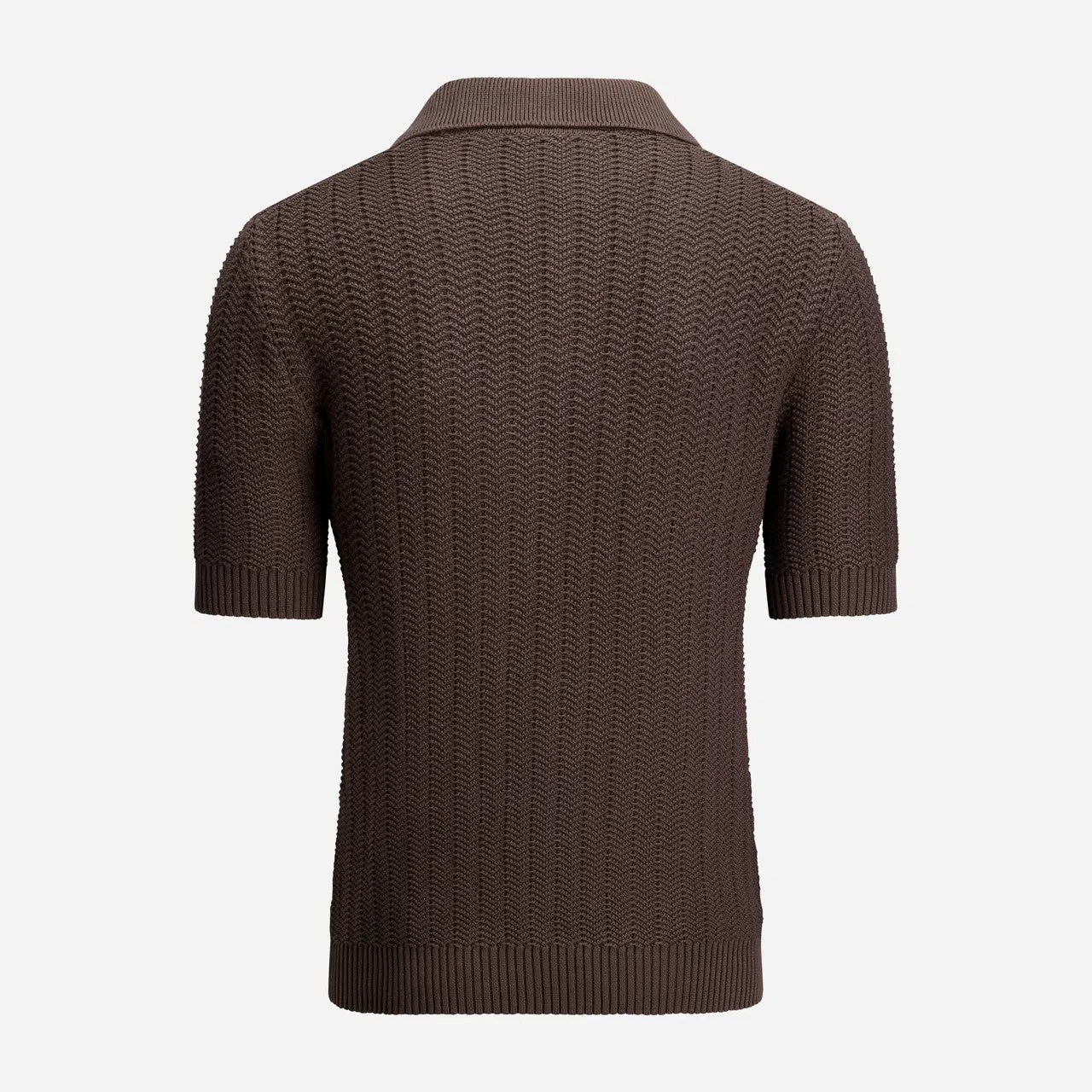 Gran Sasso Skipper Pique Bomull Brun
