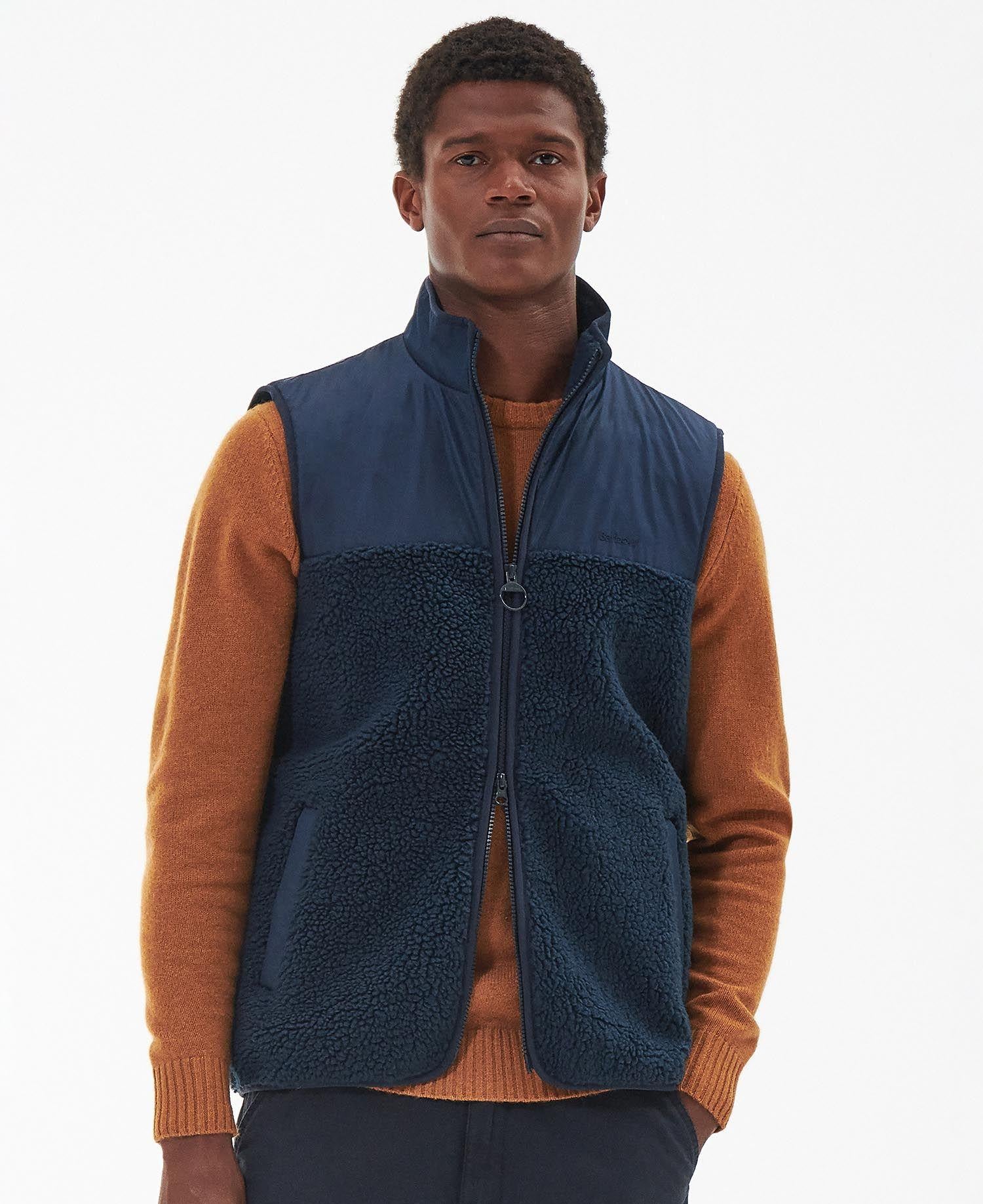 Barbour Newlan Fleece Vest Mørkeblå