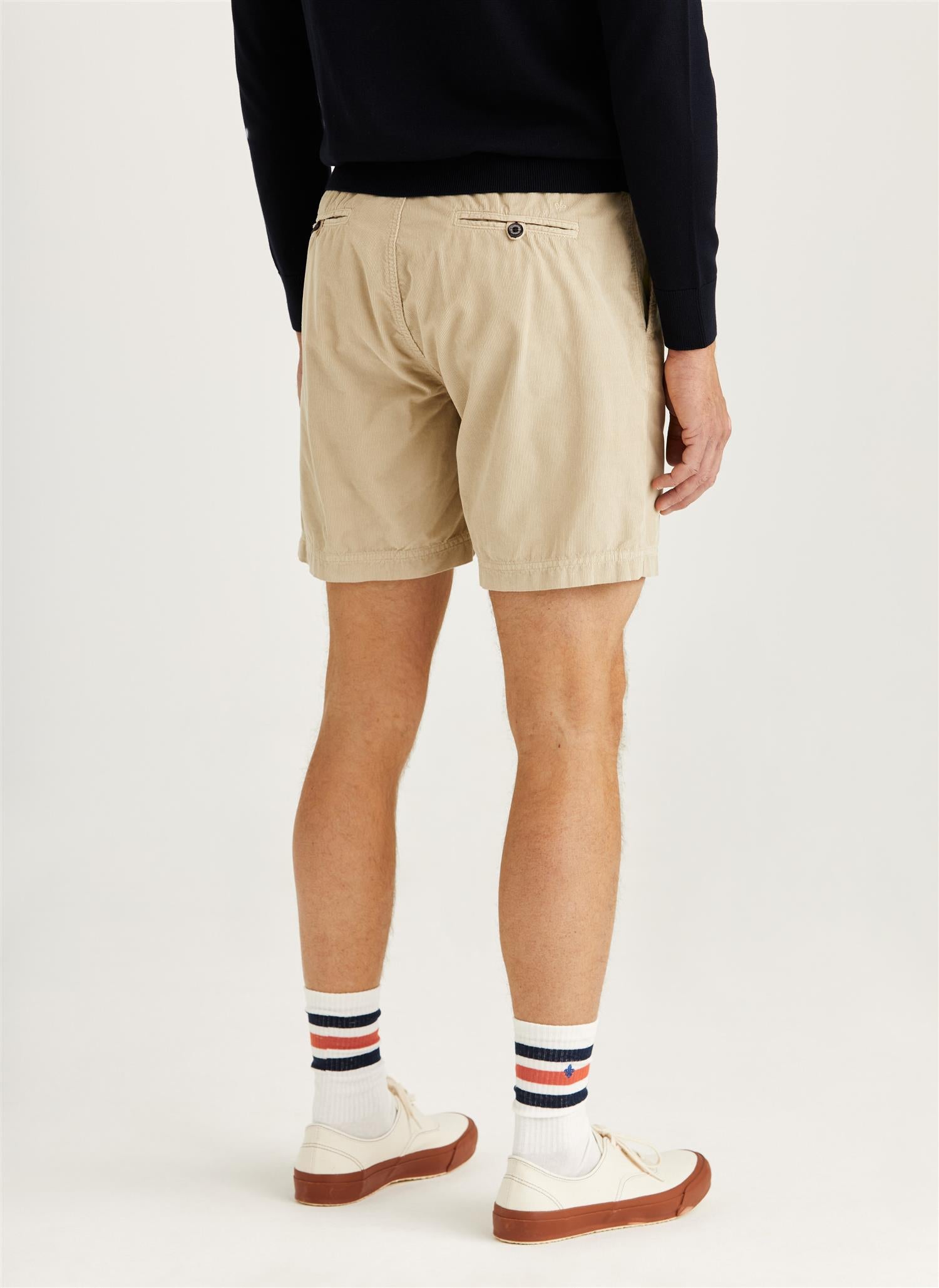 Morris Fenix Cord Shorts Bomull Khaki