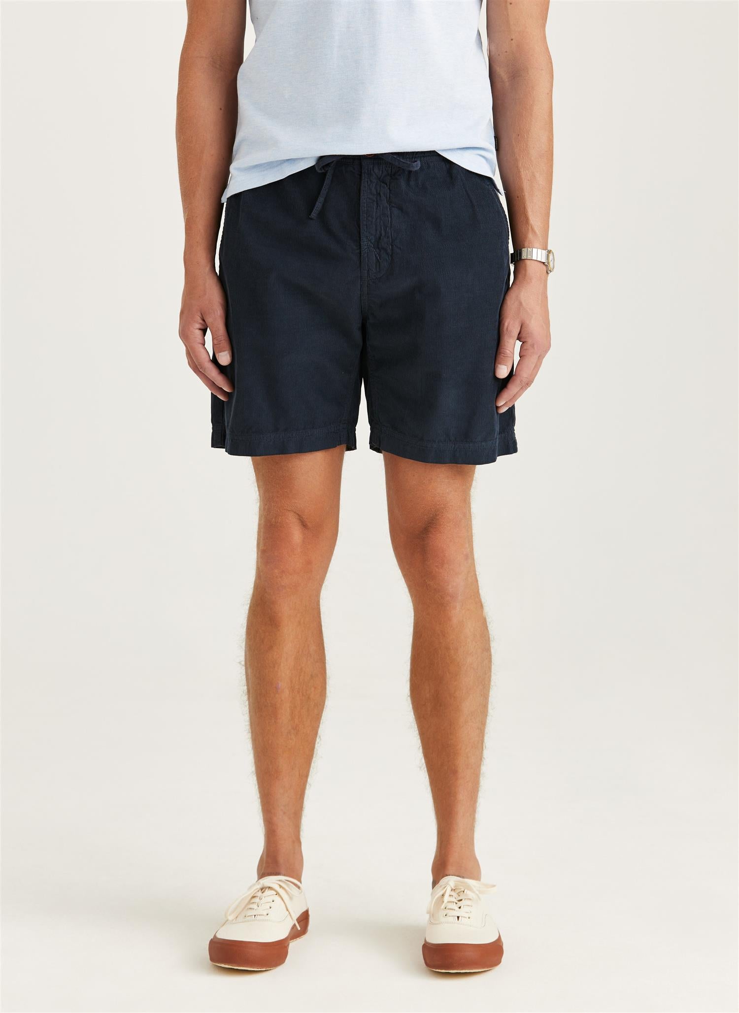 Morris Fenix Cord Shorts Bomull Marine