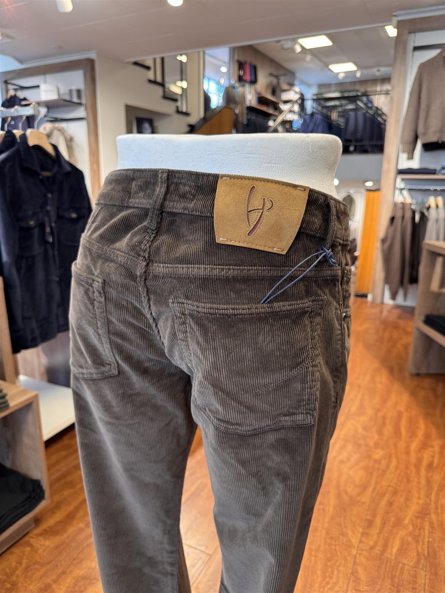 HandPicked Ravello Kordfløyel 5-Pocket Brun