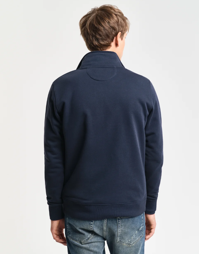 Gant Shield Bomull Half Zip Marine