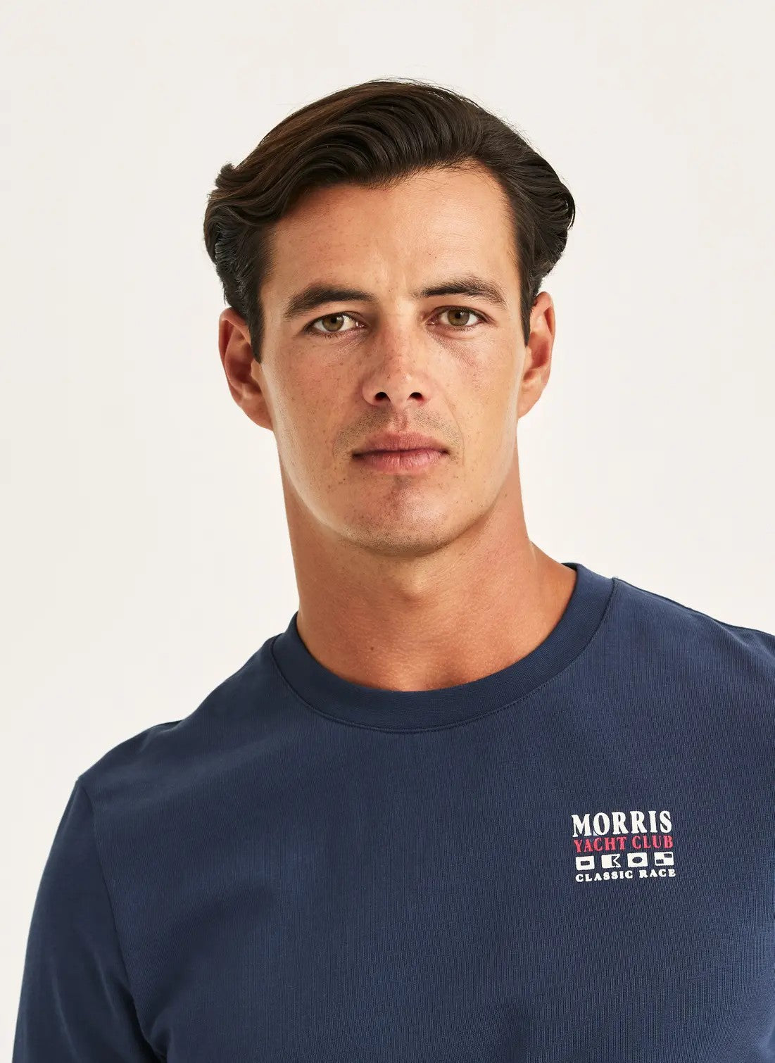 Morris Neville T-shirt Bomull Marine