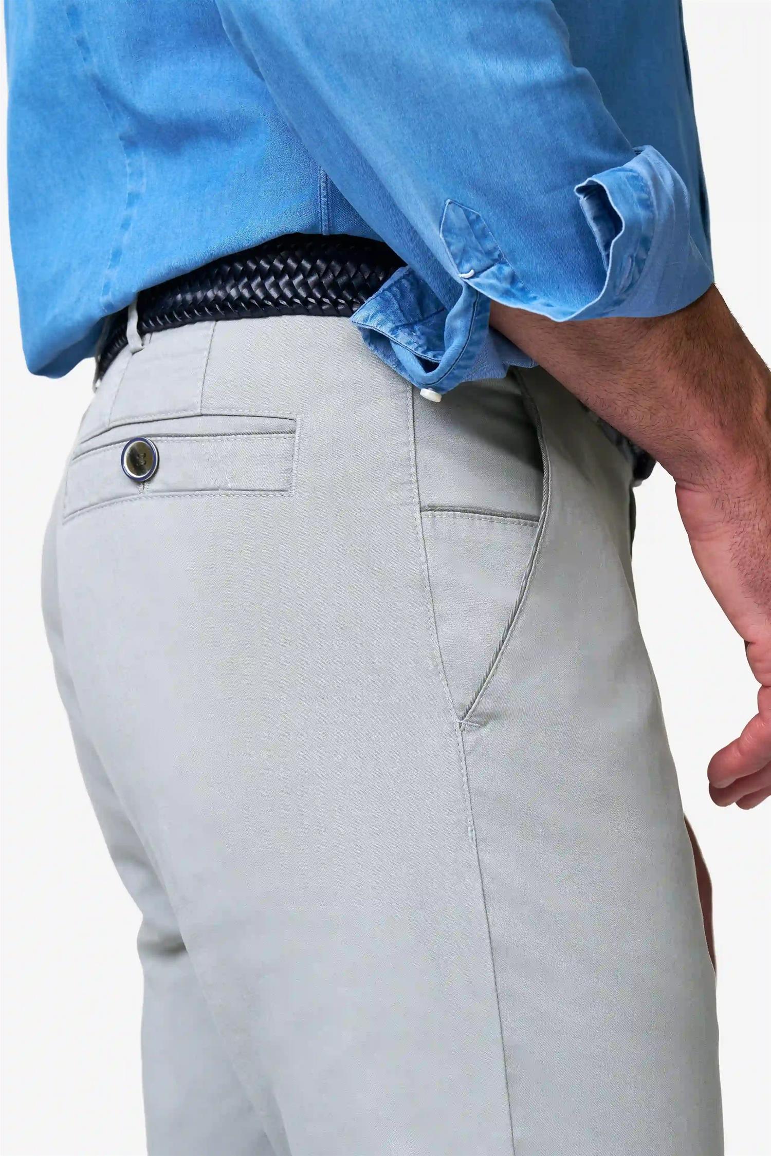 Meyer Chinos New York Bomull Lysegrå