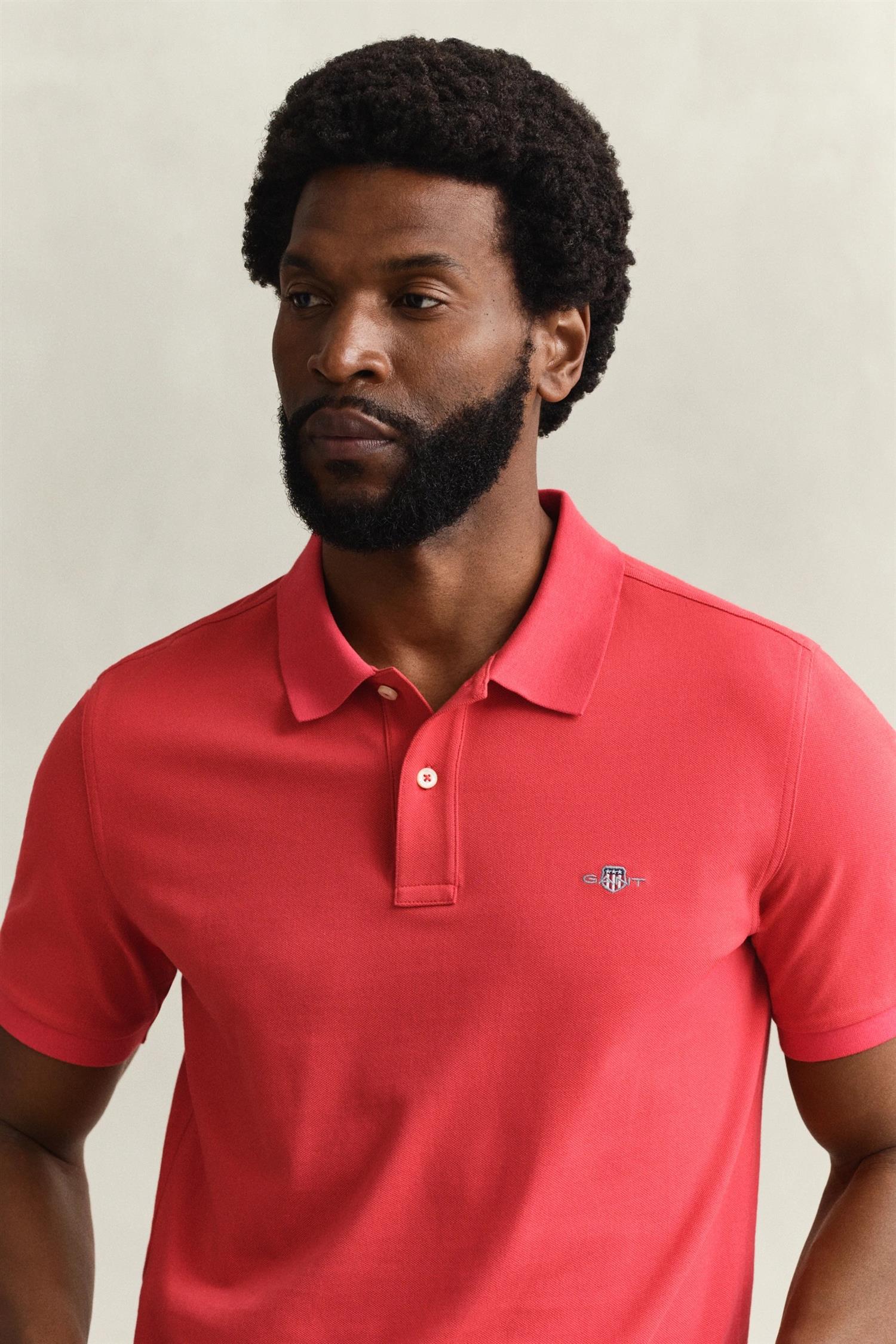 Gant Original Pique Bomull Rød