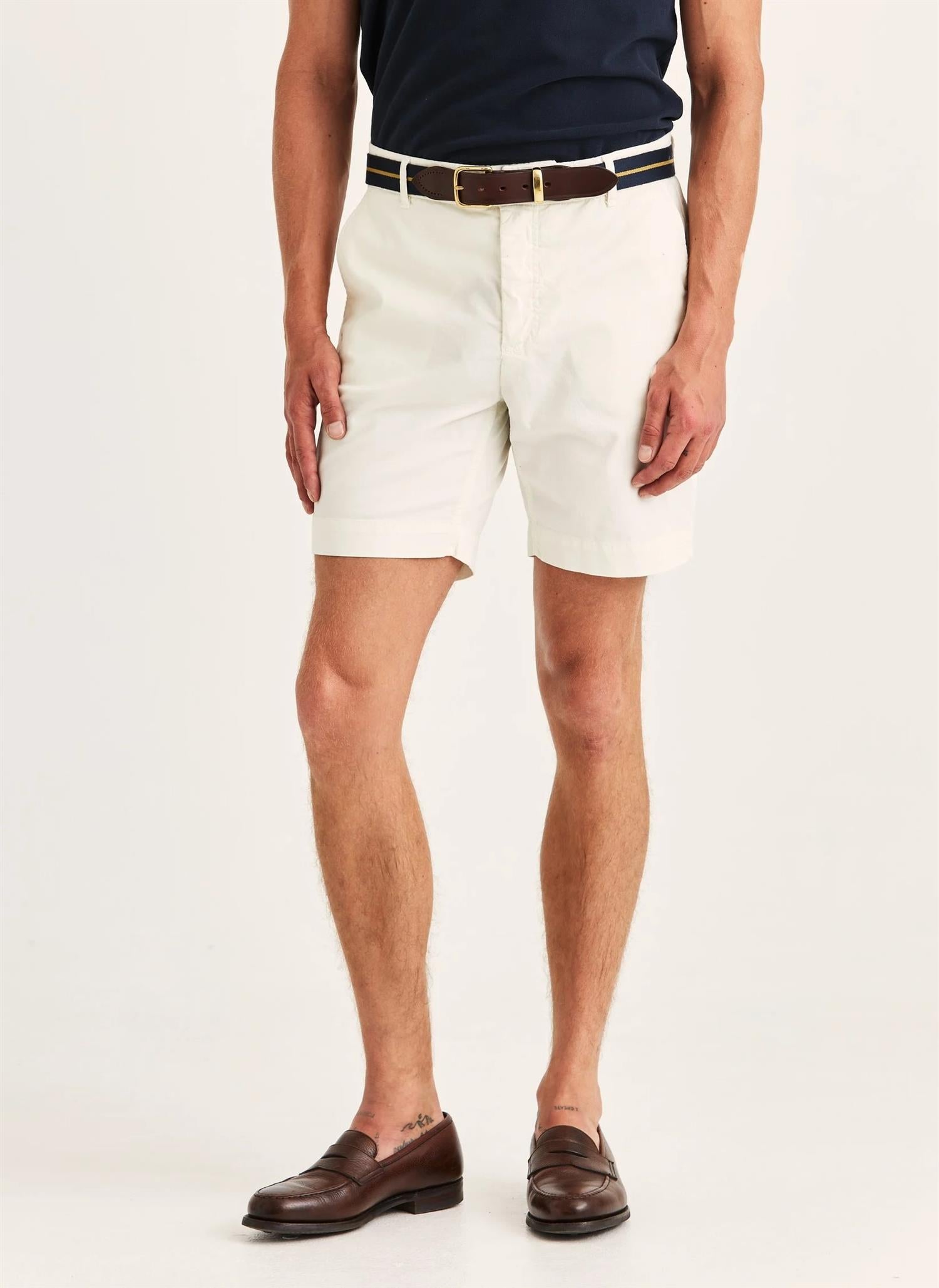 Morris Jeffrey Chino Shorts Bomull Kremhvit
