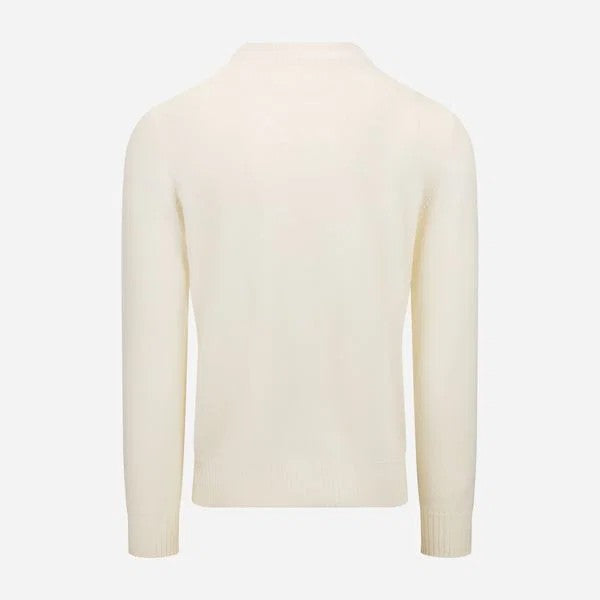 Gran Sasso Crewneck Merinoull kremhvit